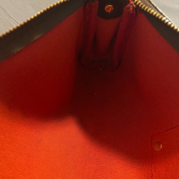 Louis Vuitton Damier Ebene Eva Clutch Shoulder Bag - Picture 11 of 14